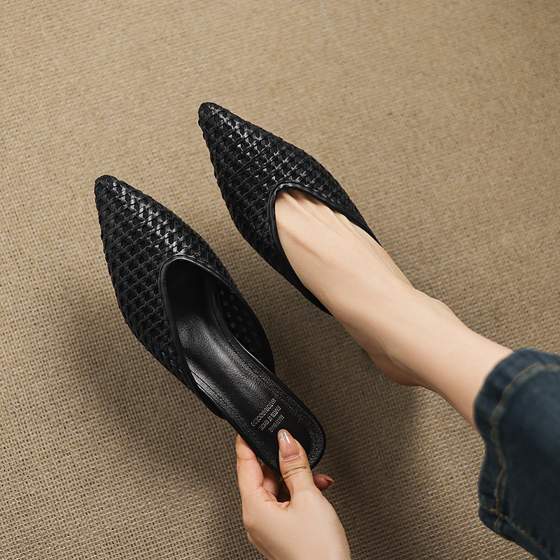 Olivia | Leather Mules