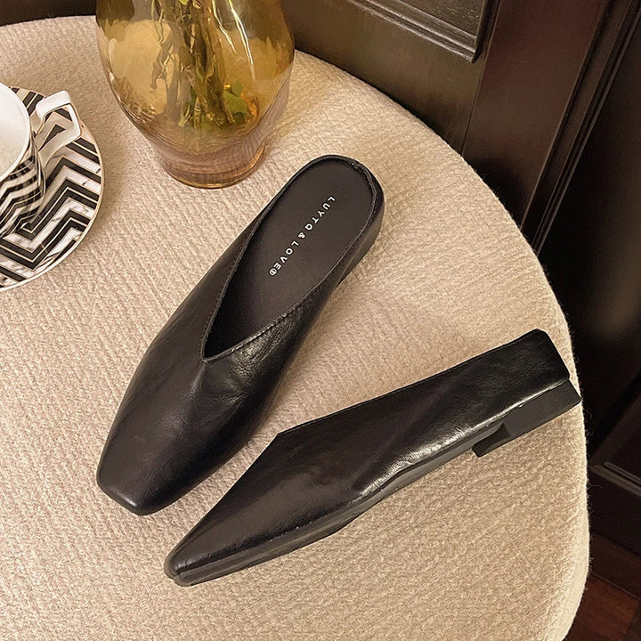 Lyra | Leather Mules