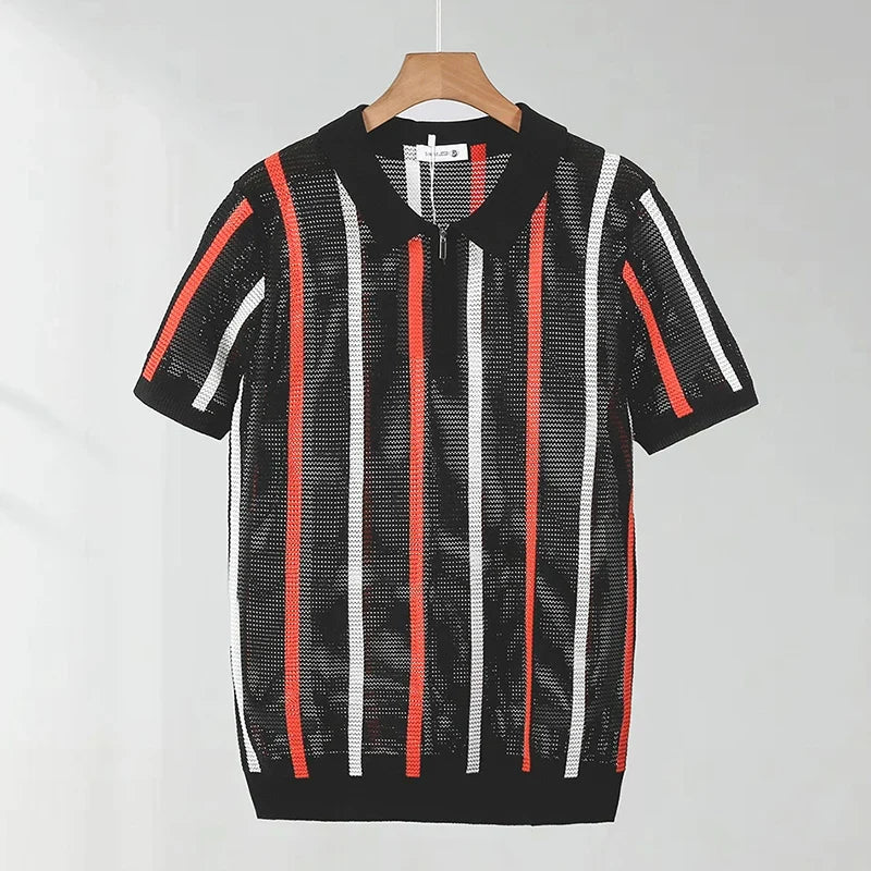 Nolan Open Knit Polo
