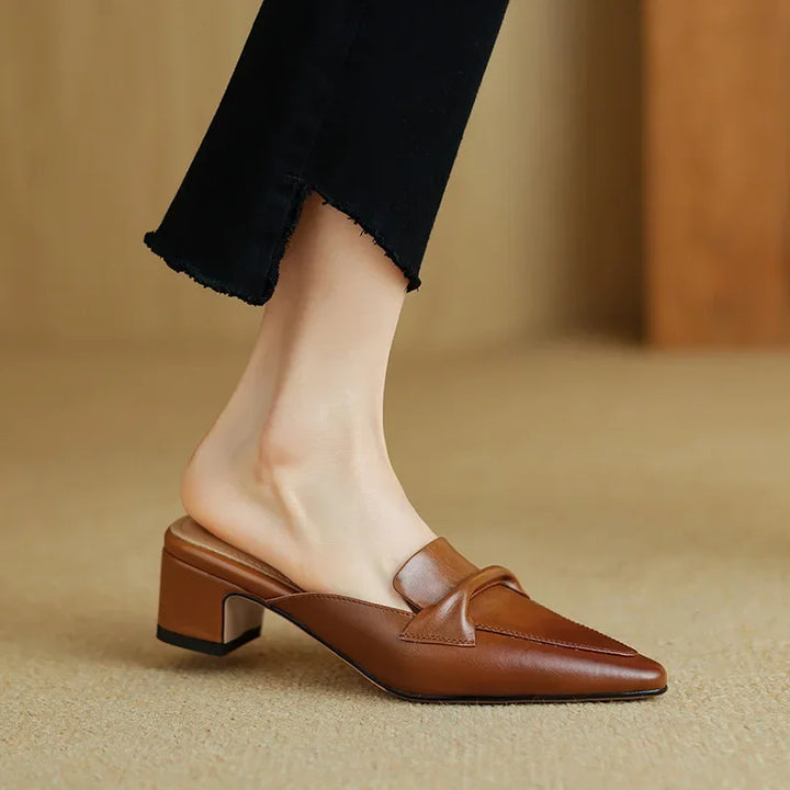 Alaya | Leather Mules