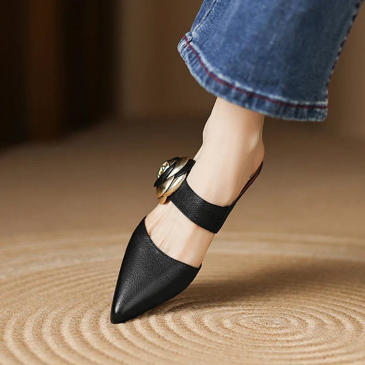 Garnet | Leather Mules