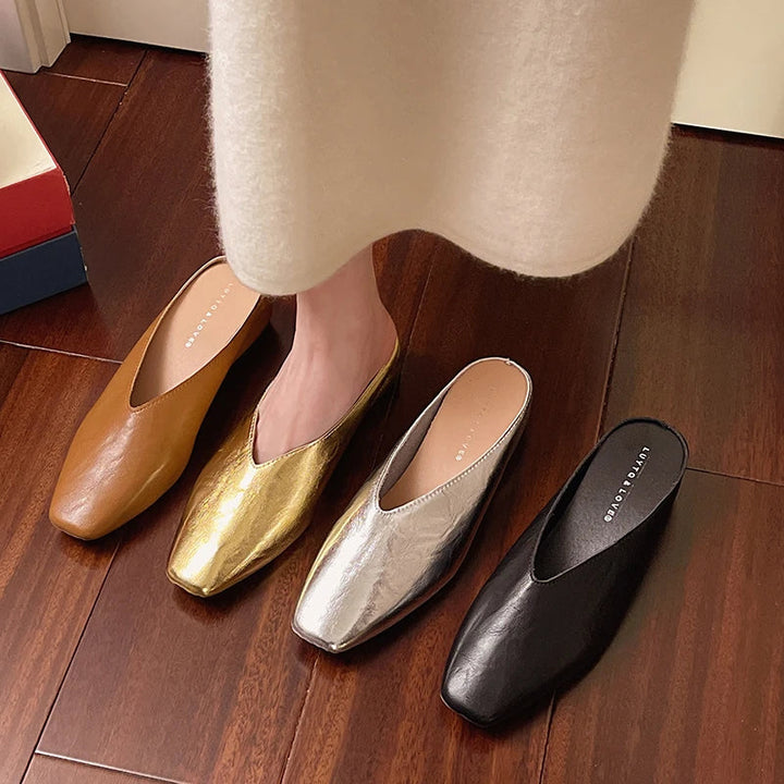 Lyra | Leather Mules