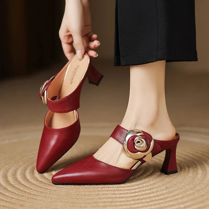 Garnet | Leather Mules