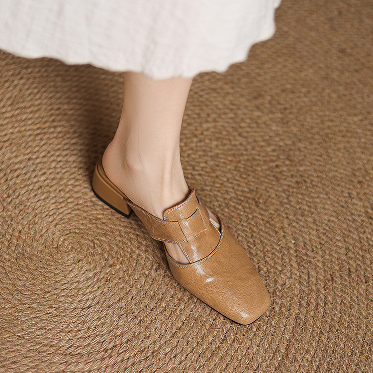 Ivora | Leather Mules