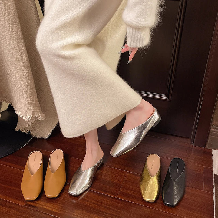 Lyra | Leather Mules