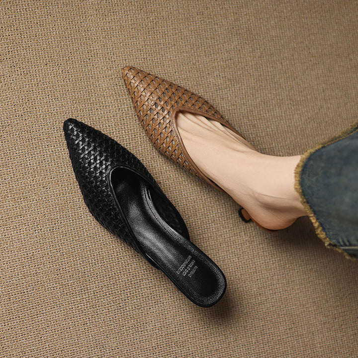 Olivia | Leather Mules