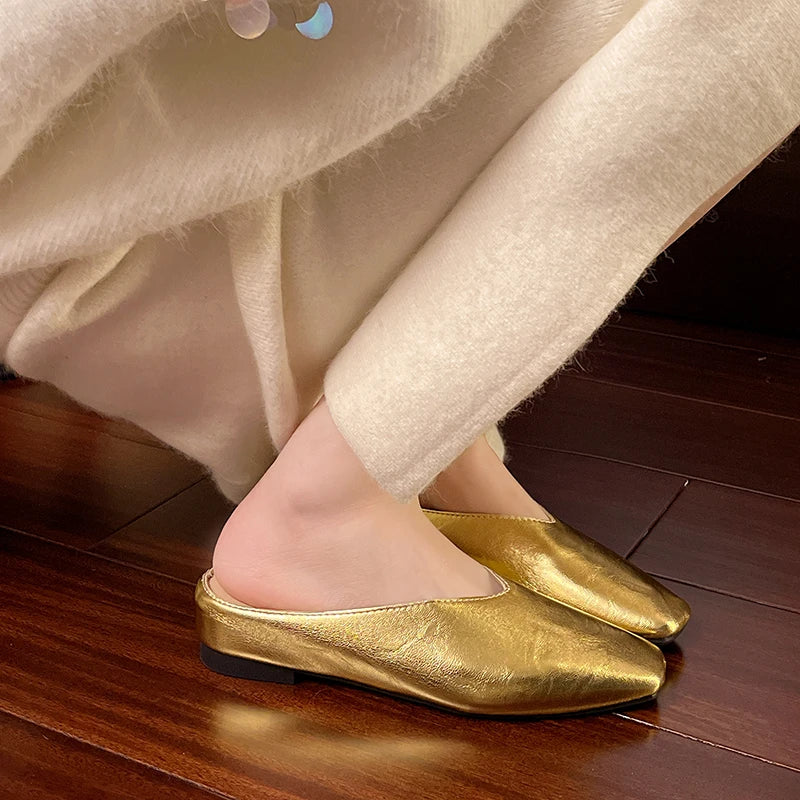Lyra | Leather Mules