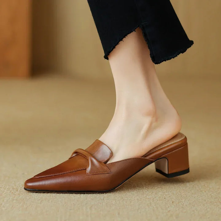 Alaya | Leather Mules