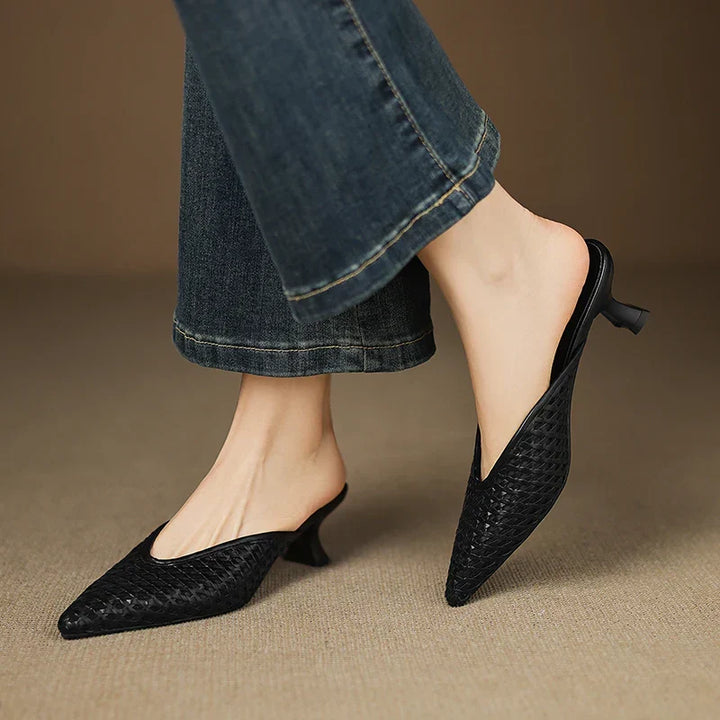 Olivia | Leather Mules