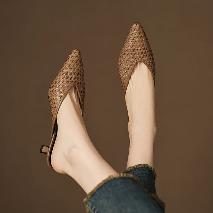 Olivia | Leather Mules
