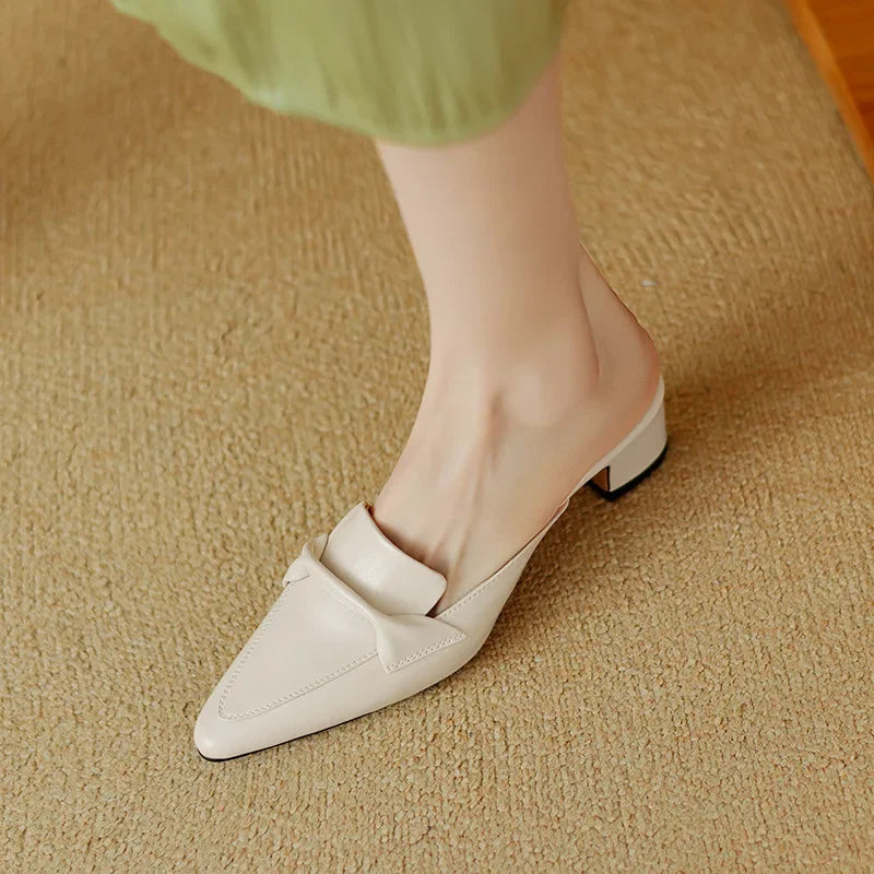 Alaya | Leather Mules