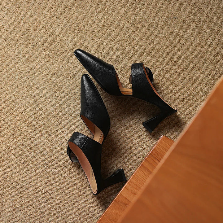 Garnet | Leather Mules