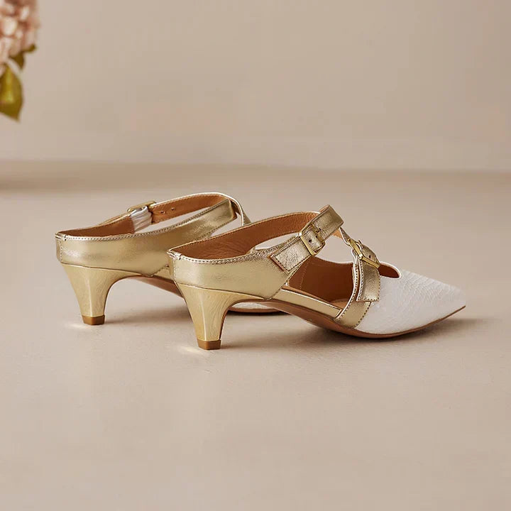 Zelle | Leather Mules