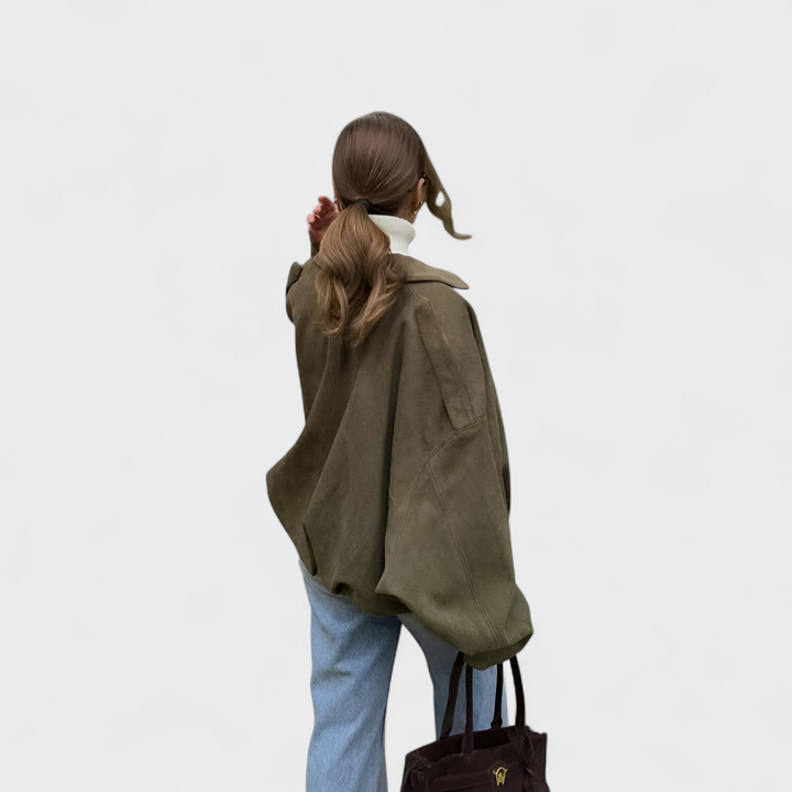 Aurora - Suede Bomber Jacket