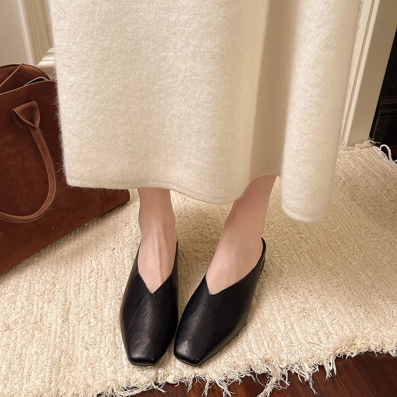 Lyra | Leather Mules
