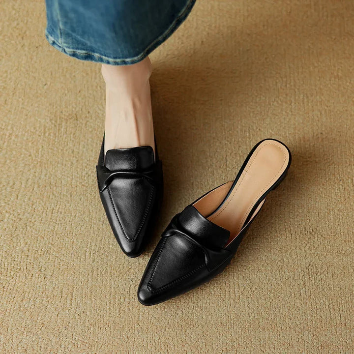 Alaya | Leather Mules