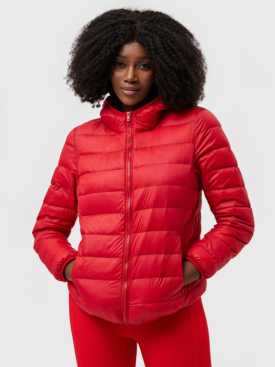 Lightweight Puffer Jacket with Down Filling