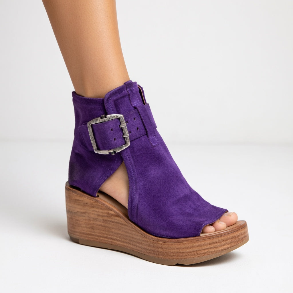 Wedge Open Boots Lila