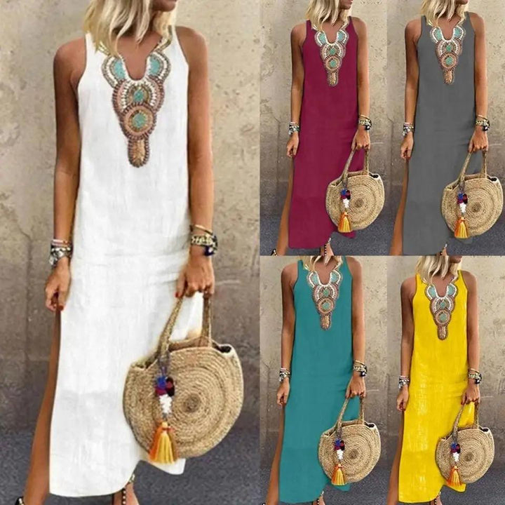 Livia - Long Linen Dress | Solenne Milano