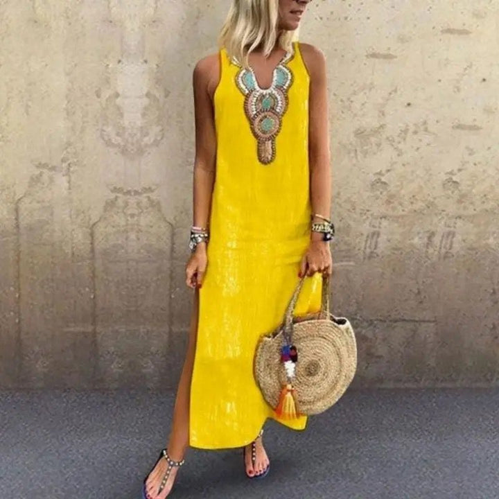 Livia - Long Linen Dress | Solenne Milano