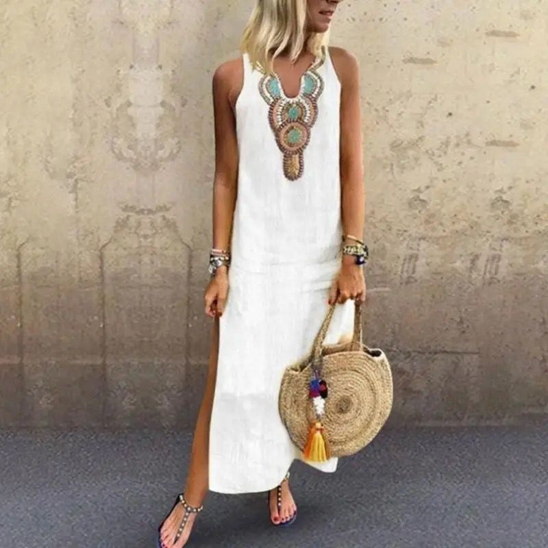 Livia - Long Linen Dress | Solenne Milano