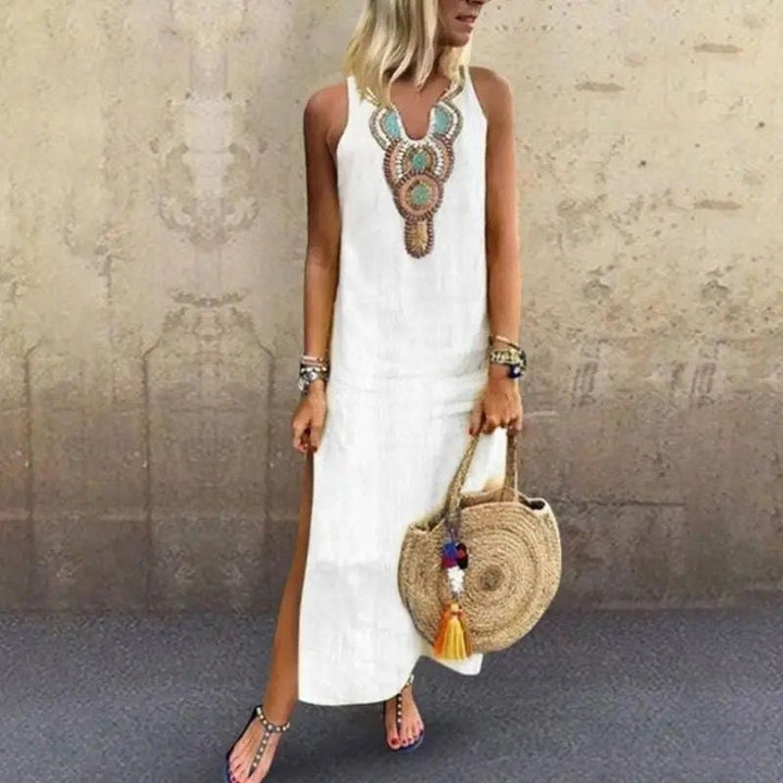 Livia - Long Linen Dress | Solenne Milano
