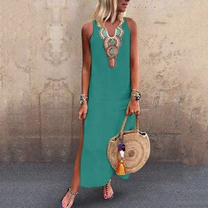 Livia - Long Linen Dress | Solenne Milano