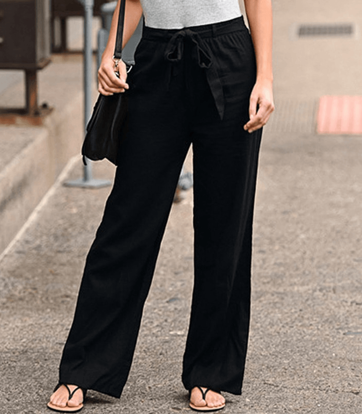Joleen - Relaxed Fit Women's Pants with Drawstring and Elastic Waist