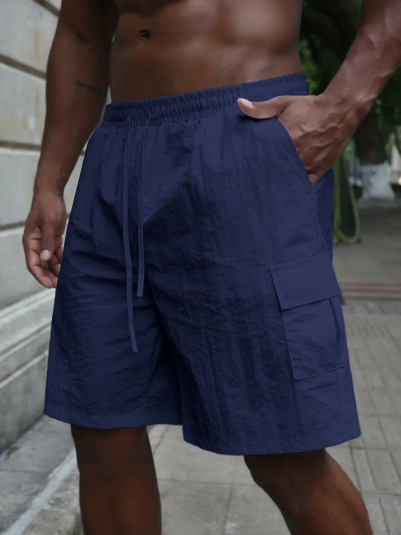 Breathable Shorts with Elastic Waistband