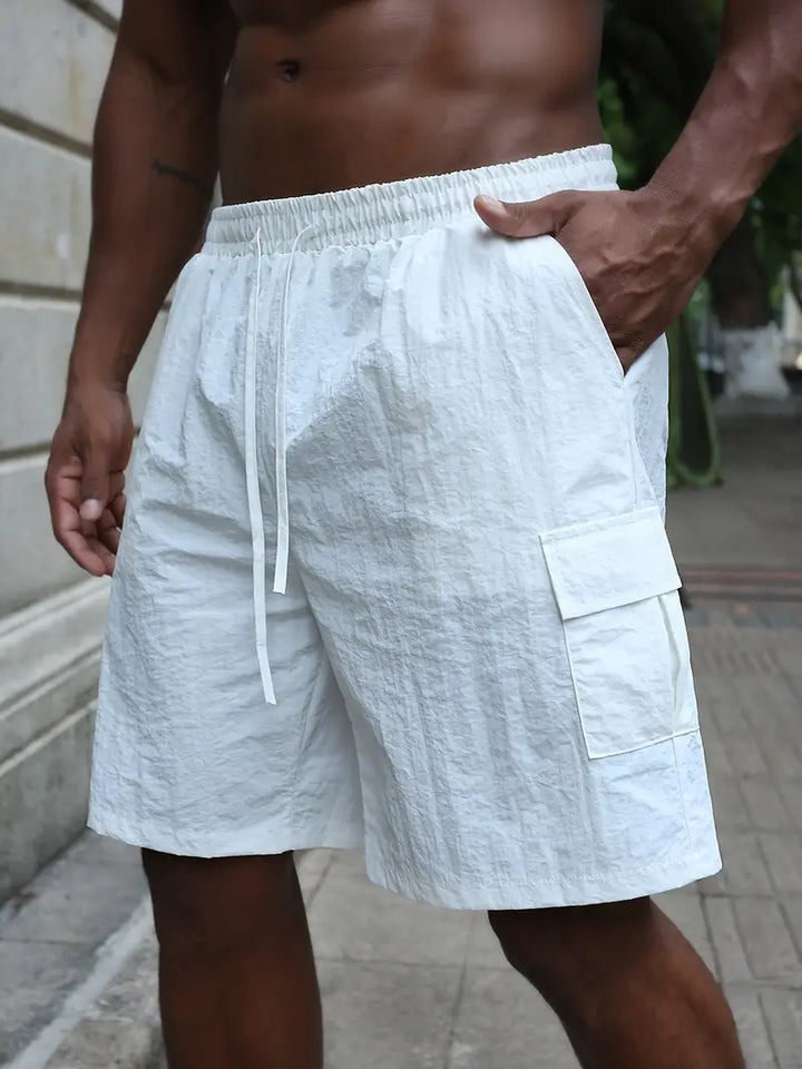 Breathable Shorts with Elastic Waistband
