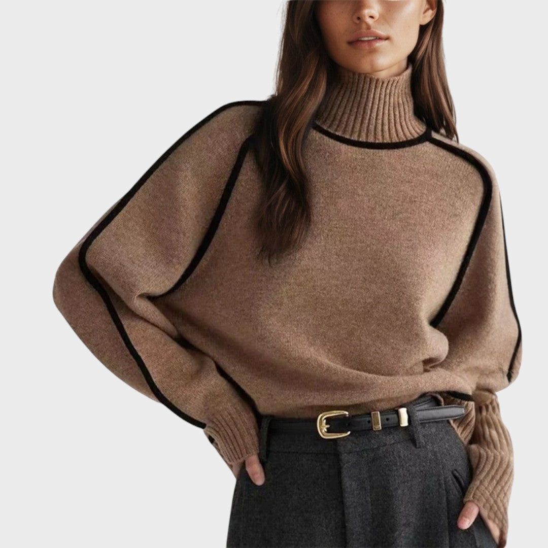 Bárbara - High Neck Knit Blouse