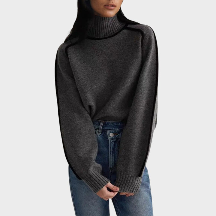 Bárbara - High Neck Knit Blouse