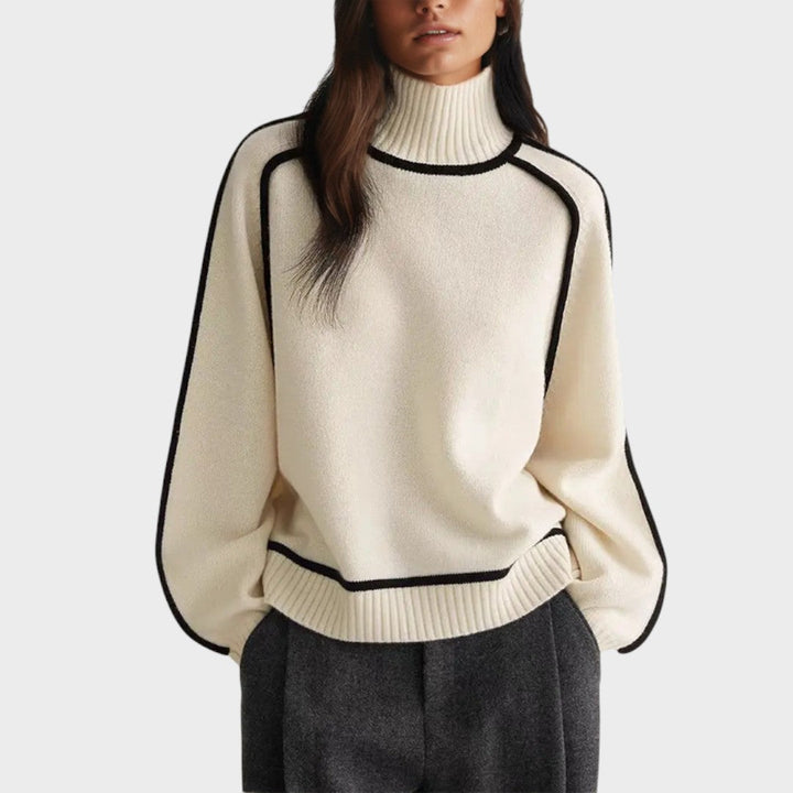 Bárbara - High Neck Knit Blouse