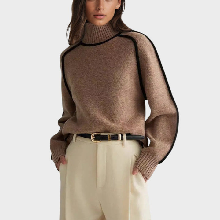 Bárbara - High Neck Knit Blouse