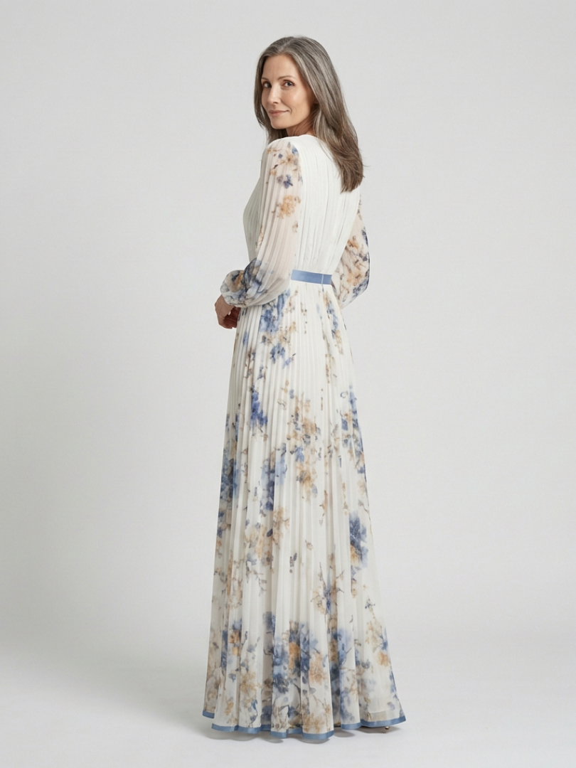 Long Sleeve Floral Maxi Dress Lavinia
