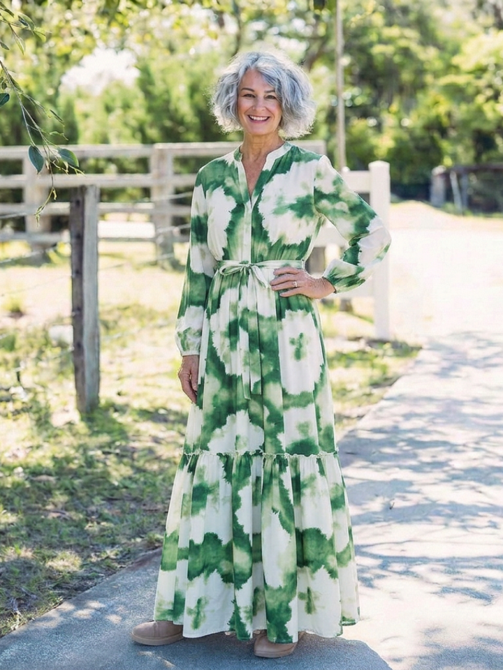 Long Sleeve Maxi Dress Sabine