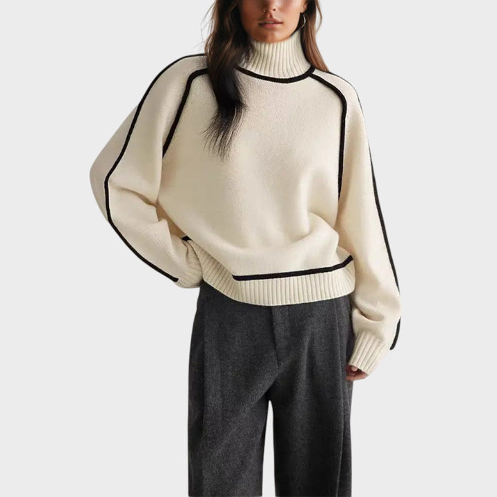 Bárbara - High Neck Knit Blouse