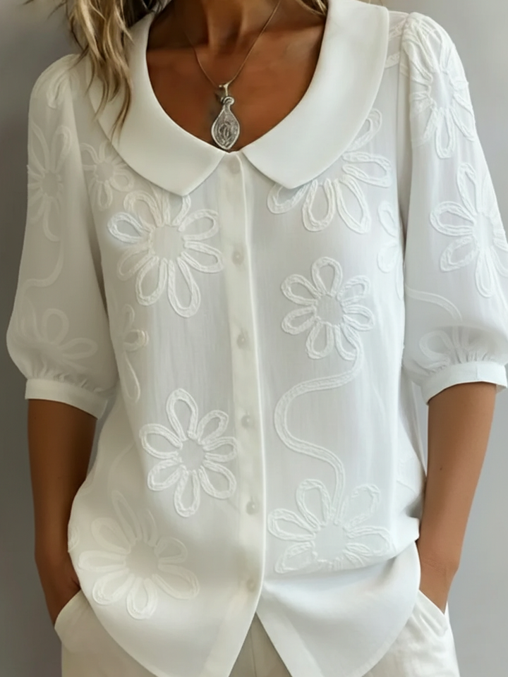Aurélie™ | Lightweight blouse with floral pattern
