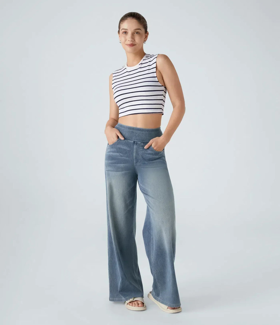 Eva | High-Waisted Stretch Pants with Comfortable Fit