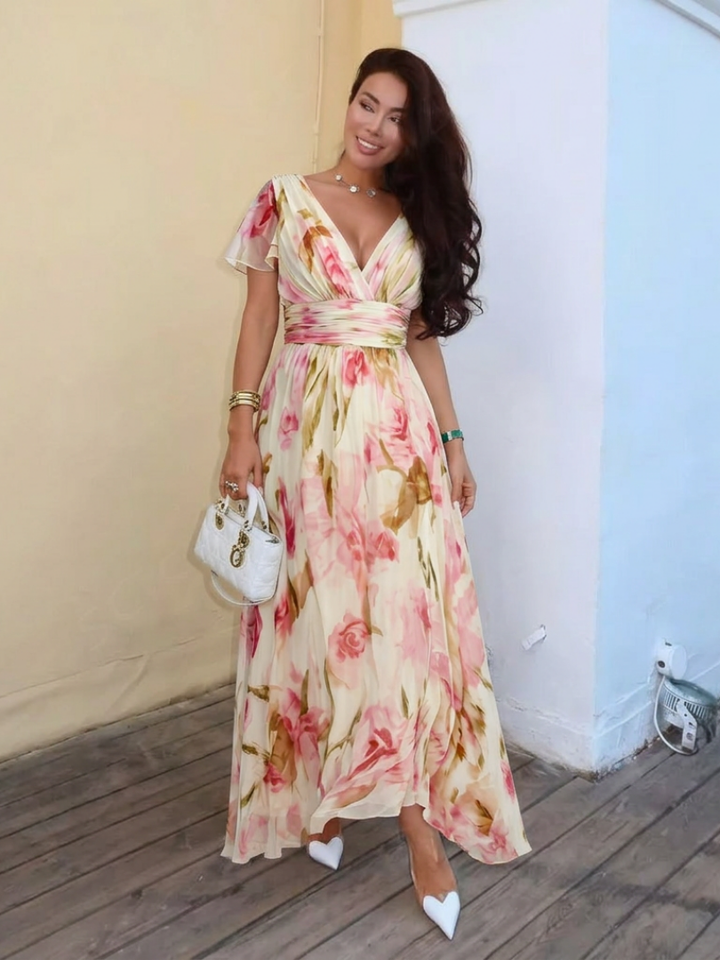 Elara Floral Maxi Dress