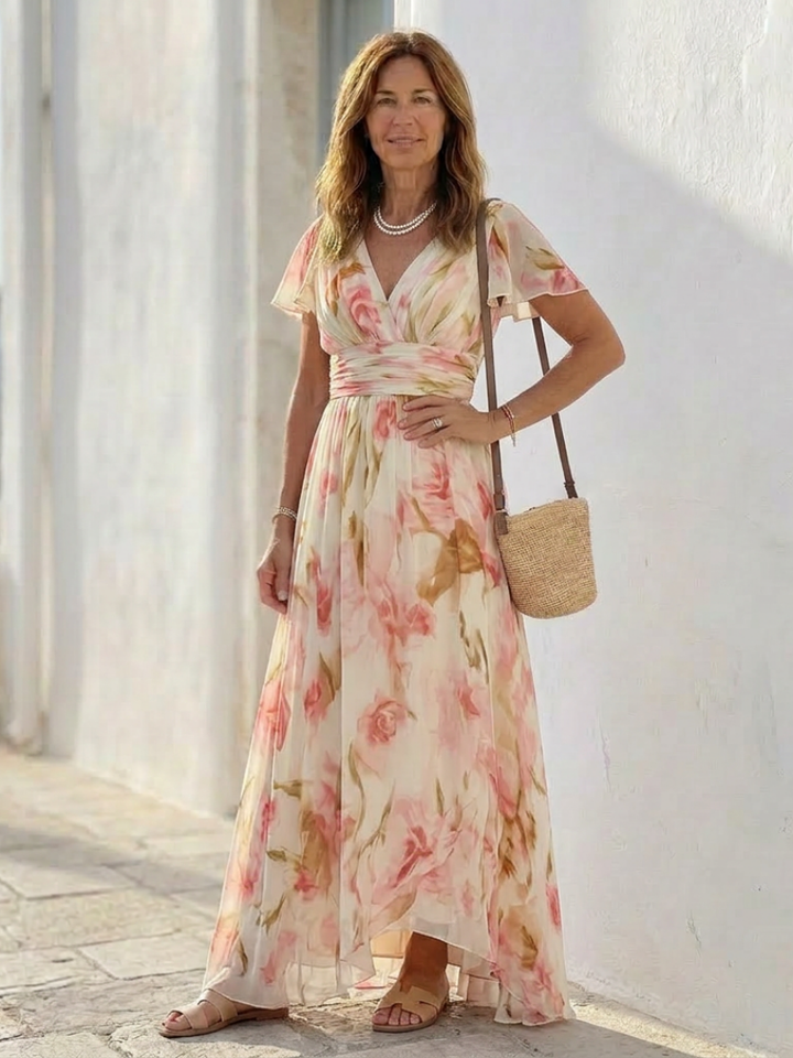 Elara Floral Maxi Dress