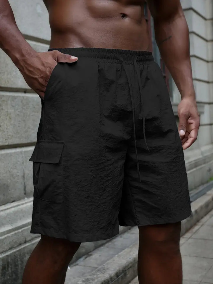 Breathable Shorts with Elastic Waistband
