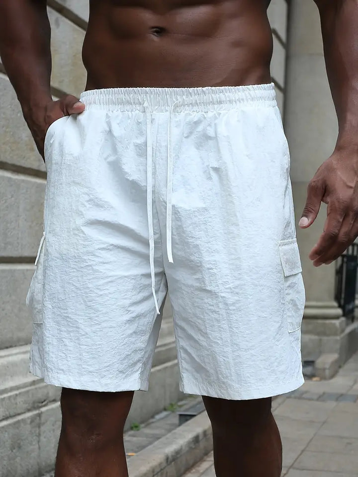 Breathable Shorts with Elastic Waistband
