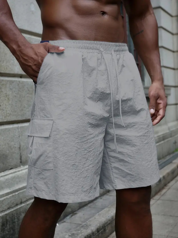 Breathable Shorts with Elastic Waistband