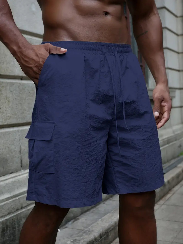 Breathable Shorts with Elastic Waistband