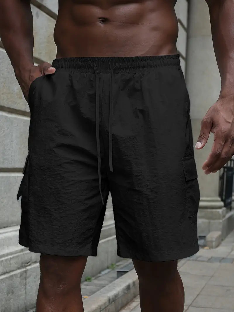 Breathable Shorts with Elastic Waistband