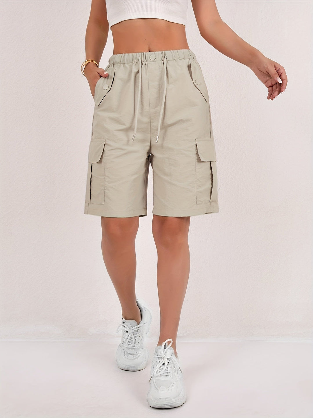 Lightweight Quick-Dry Cargo Shorts Daisy