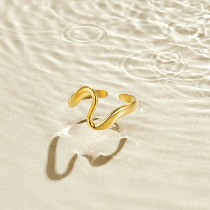 WAVE GOLD RING
