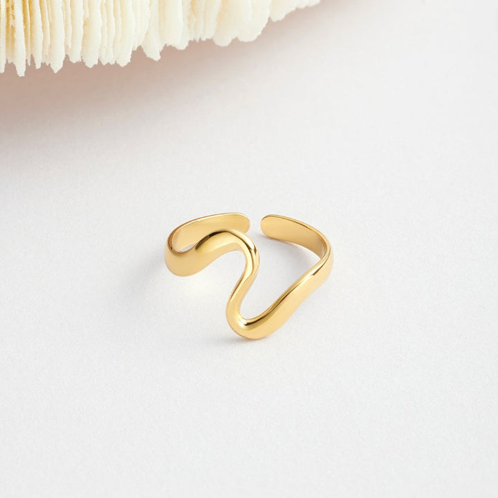 WAVE GOLD RING