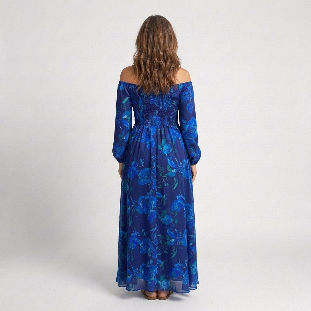Aspen Off-Shoulder Floral Maxi Dress